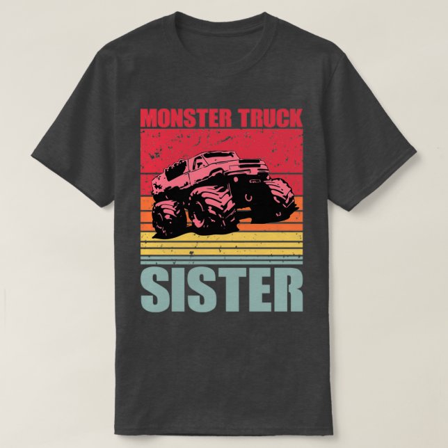 T-shirt Monster Truck Sister (Design devant)