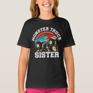 T-shirt Monster Truck Sister Correspondant Famille Monster