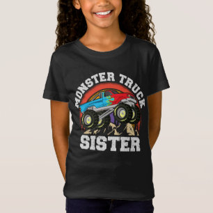 T-Shirt Monster Truck Sister Correspondant Famille Monster