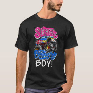 T-shirt Monster Truck Sister of the Birthday Boy