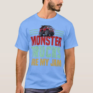 T-shirt Monster Truck Sont Mes Jam Retro Vintage