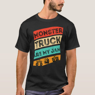 T-shirt Monster Truck sont mon Jam Monster Truck Vintage G