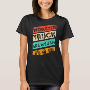 T-shirt Monster Truck sont mon Jam Monster Truck Vintage G