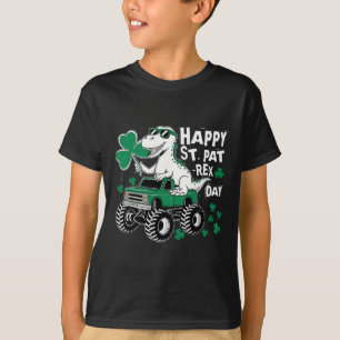 T-shirt Monster Truck St Patricks Day Dinosaure St Pat heu