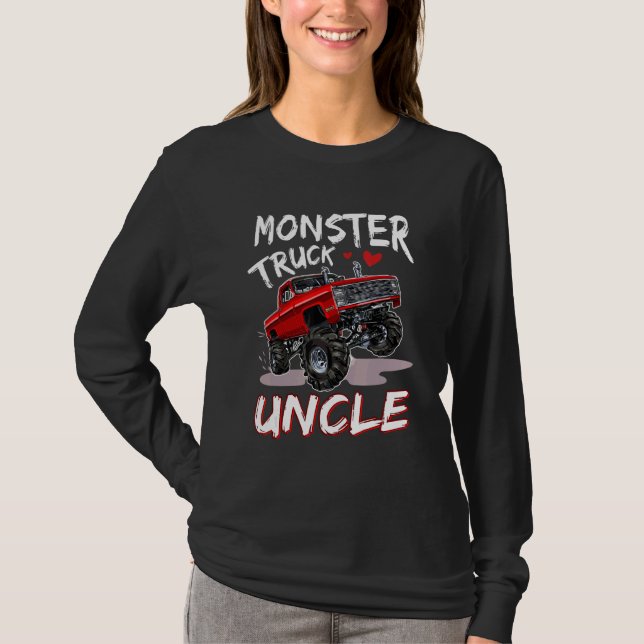 T-shirt Monster Truck Uncle Conducteur Famille Corresponda (Devant)
