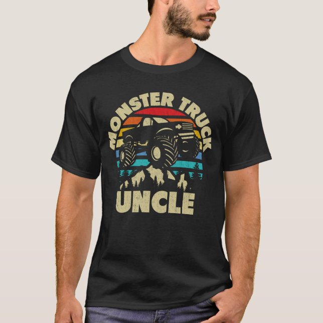 T-shirt Monster Truck Uncle Correspondant Famille Monster  (Devant)