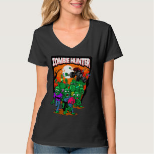 T-shirt Monster Truck Zombie Hunter Halloween Undead Kille