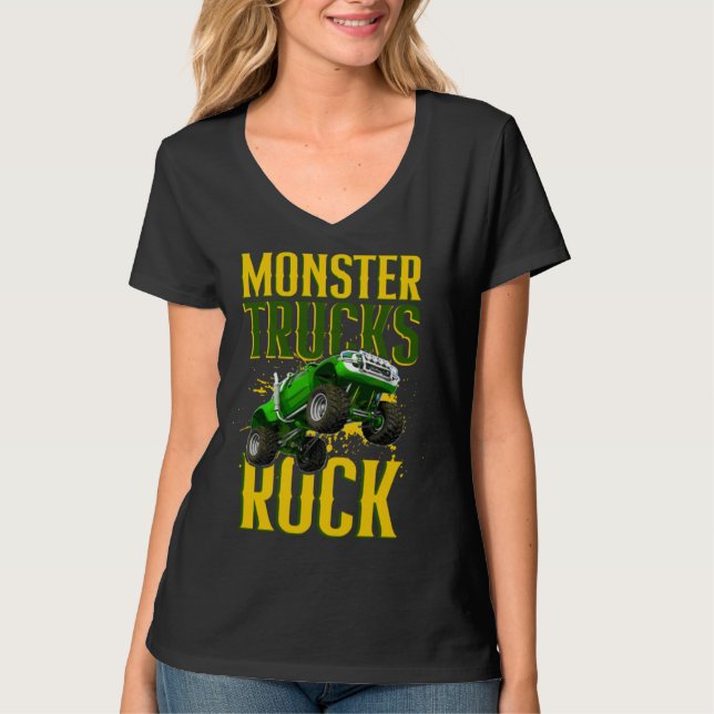 T-shirt Monster Trucks Are My Jam Monster Trucks  2 (Devant)