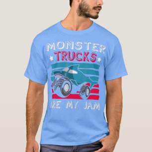T-shirt Monster Trucks Are My Jam Truck Car Lovers Trucker