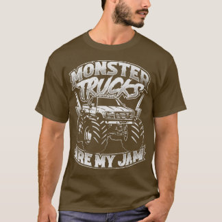 T-shirt Monster Trucks Are My Jam, Vintage Monster Truck f