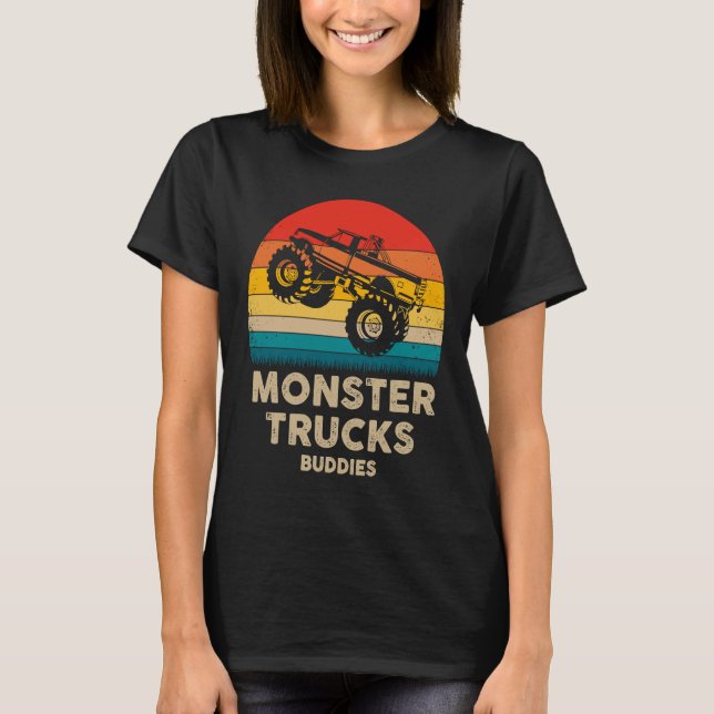 T-shirt Monster Trucks Buddies  Monster Trucks Are My Jam  (Devant)