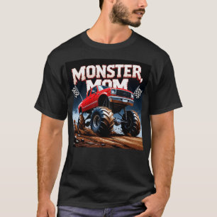 T-shirt Monster Trucks Maman pour Anniversaire Jour de la