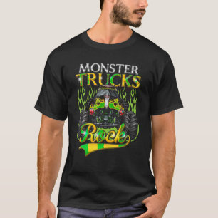 T-shirt Monster Trucks Rock Halloween Trucker Cool Truck D