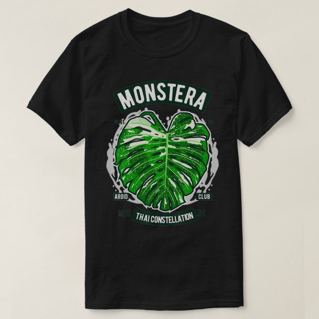 T-shirt Monstera deliciosa Thai Constellation Botany Botan (Design devant)