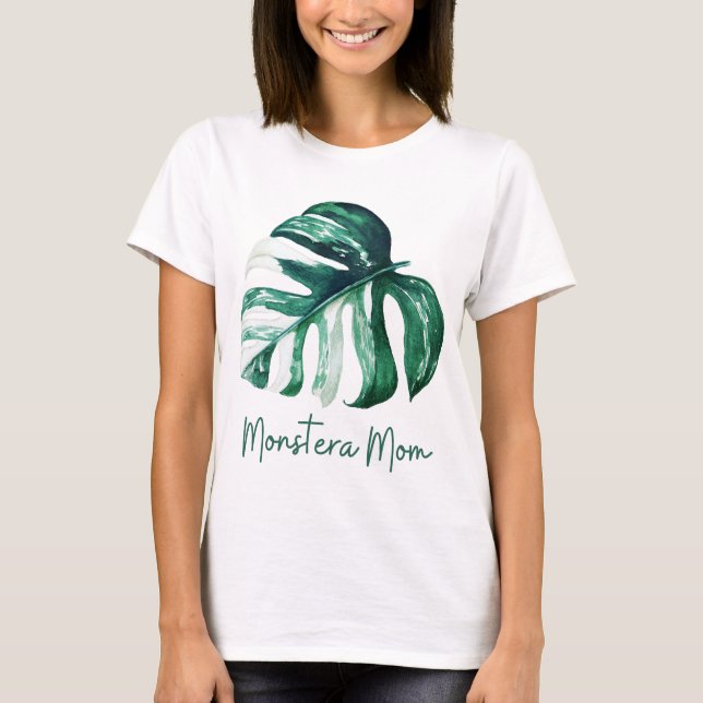 T-shirt Monstera Maman, Monstera Lover (Devant)