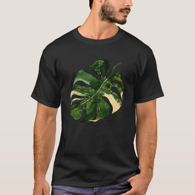 T-shirt Monstera variée Deliciosa Variegata House Plan (Devant)