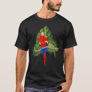 T-shirt Monstère tropicale Feuille Oiseau animal exotique