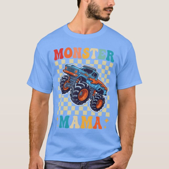 T-shirt Monsterruck Mama Mom Family Matching Monsterruck L (Devant)