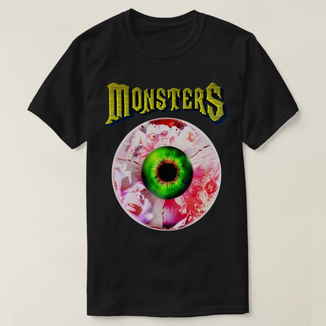 T-shirt MONSTERS 80s Cult Horror Anthology (Design devant)