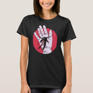 T-shirt Monstre acéré de fleur de main déplaisante étrange