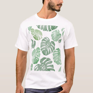 T-shirt Monstre aquarelle, papier peint tropical transpare