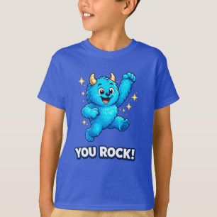 T-shirt Monstre Bleu Sauteur Vous êtes une Superstar