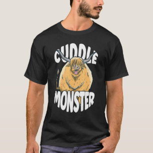 T-shirt Monstre Câlin Amateur de Vache Highland Écossaise