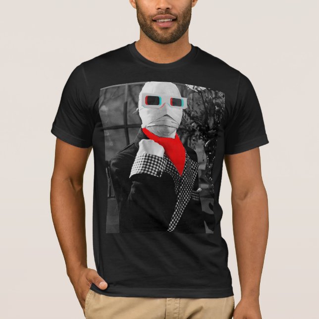 T-shirt Monstre Classique Graphisme L'Homme Invisible (Devant)