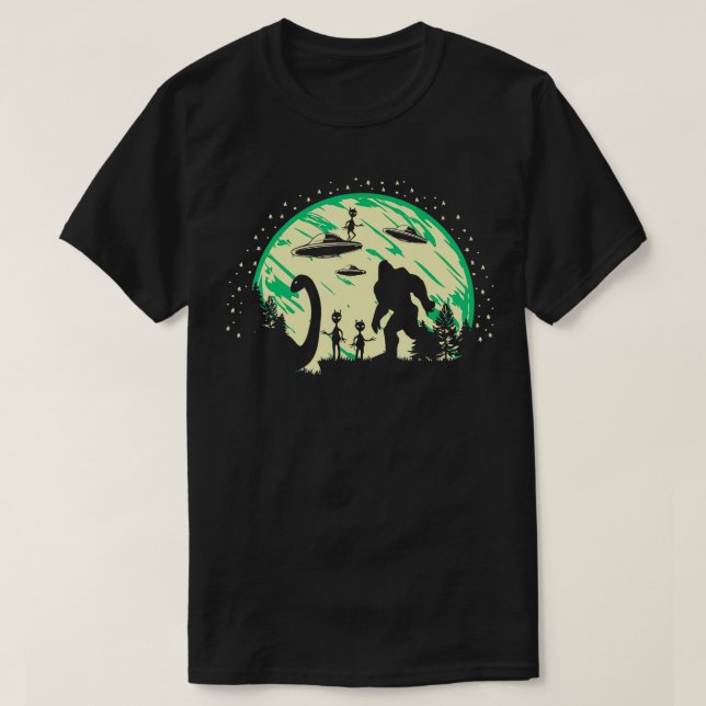 T-shirt Monstre Costume Cryptid de Loch Ness Mothman (Design devant)