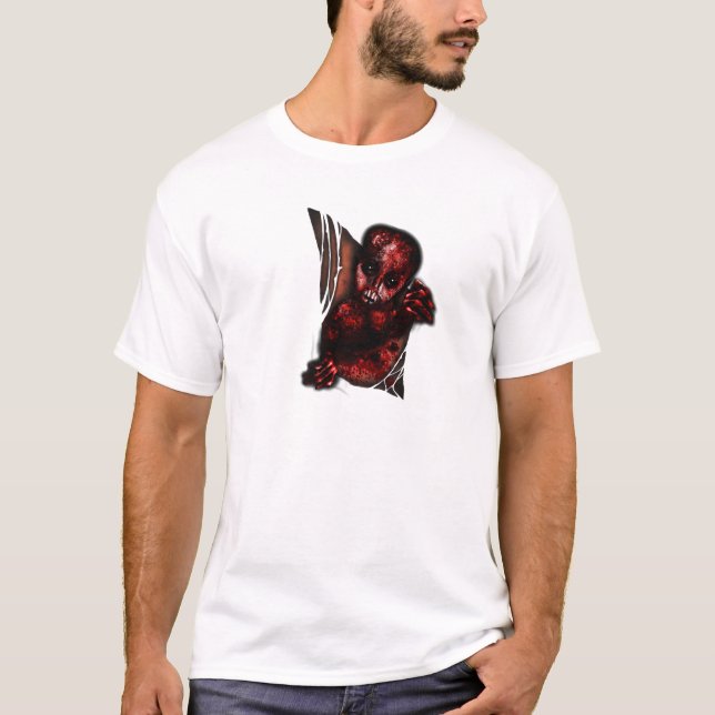 T-shirt Monstre de bébé de Chestburster de mutant (Devant)