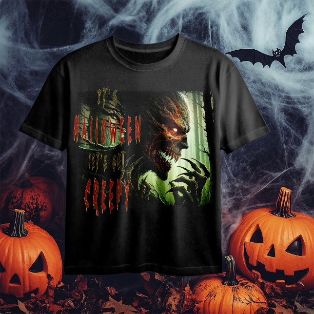 T-shirt Monstre de bois d'horreur déplaisant, démon ou gho (Créateur téléchargé)