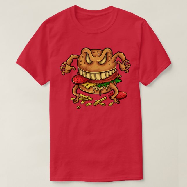 T-shirt Monstre de Burger (Design devant)