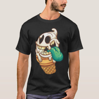 T-shirt Monstre de Camion de Glace Zombie