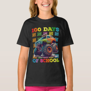 T-shirt Monstre de camion enseignant élève 100 jours d'éco