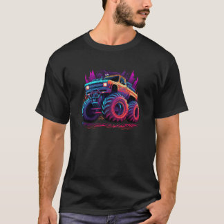 T-shirt Monstre de camion monstre graffiti de style Big Ol