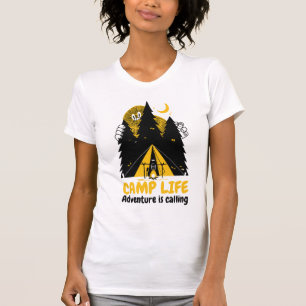T-shirt Monstre de camping drôle – Aventure de la vie en c