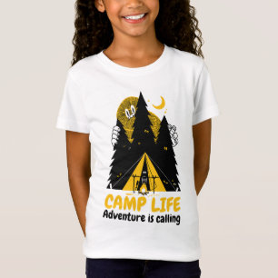 T-Shirt Monstre de camping drôle – Aventure de la vie en c