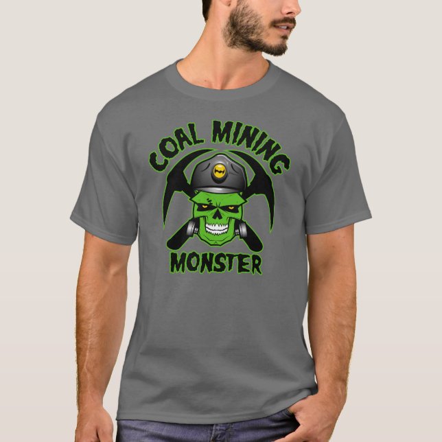 T-SHIRT MONSTRE DE CHARBONNAGE (Devant)