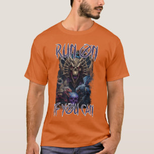 T-shirt Monstre de film d'horreur effrayant, cours si tu p