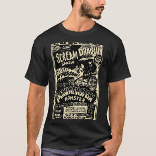 T-shirt Monstre de film d'horreur Momie Dracula Loup-garou
