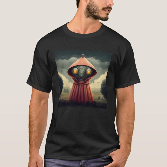 T-shirt Monstre de Flatwoods Braxie 1952 Alien Cryptide Ef (Devant)