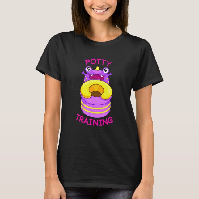 T-shirt Monstre de formation de potty Cool Graphique Cool  (Devant)