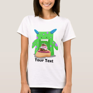 T-shirt Monstre de gâteau d'anniversaire