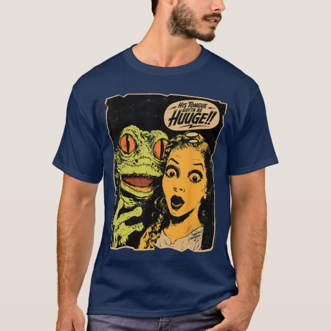 T-shirt Monstre de grenouille effrayant Sie Comic Horreur  (Devant)