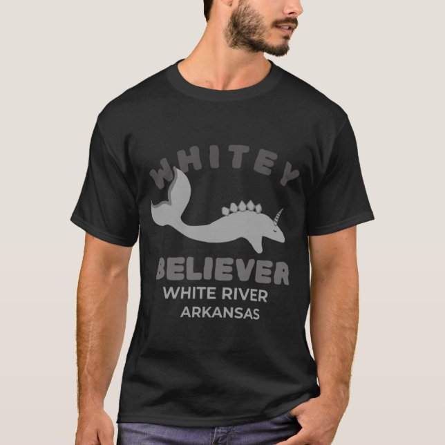 T-shirt Monstre de la rivière Whitey Arkansas (Devant)