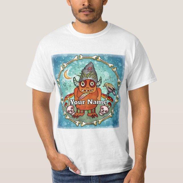 T-shirt Monstre de Magicien Sombre (Devant)