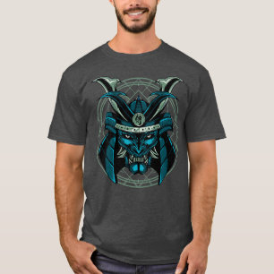 T-shirt Monstre de Masque Bushido Oni du guerrier samouraï