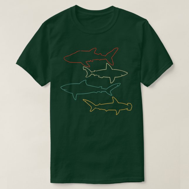 T-shirt Monstre de mer de requin Océan Débardeur de requin (Design devant)