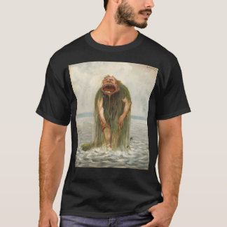 T-shirt Monstre De Mer Par Theodor Kittelsen