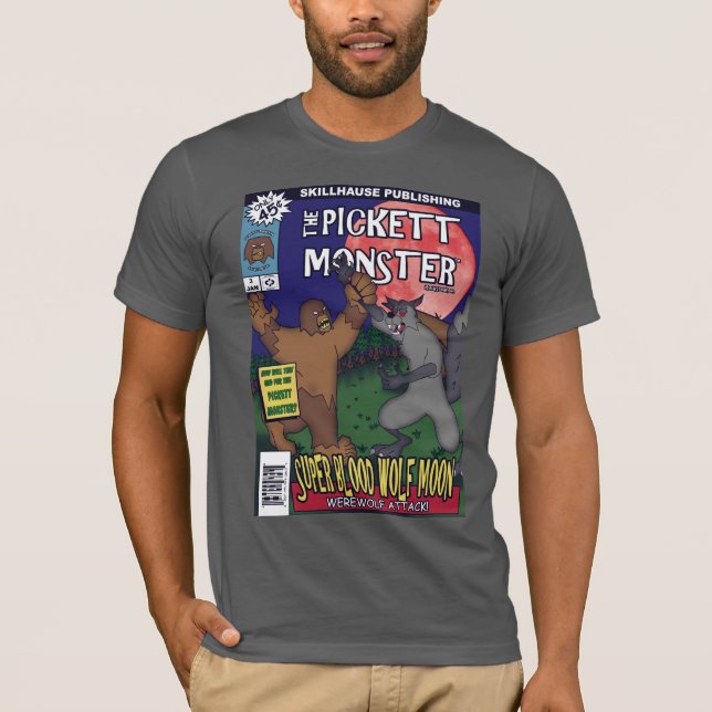 T-shirt MONSTRE de PICKETT - bande dessinée #3 (Devant)